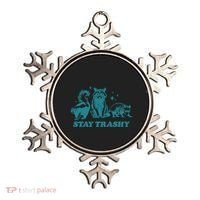 Stay Trashy Funny Raccoon Opossum Skunk Trash Panda Meme Ornament thumb 0