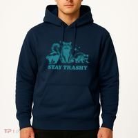 Stay Trashy Funny Raccoon Opossum Skunk Trash Panda Meme Hoodie thumb 2