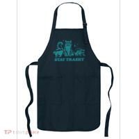 Stay Trashy Funny Raccoon Opossum Skunk Trash Panda Meme Apron thumb 0
