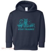 Stay Trashy Funny Raccoon Opossum Skunk Trash Panda Meme Toddler Hoodie thumb 0
