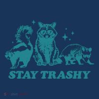 Stay Trashy Funny Raccoon Opossum Skunk Trash Panda Meme Visor thumb 3