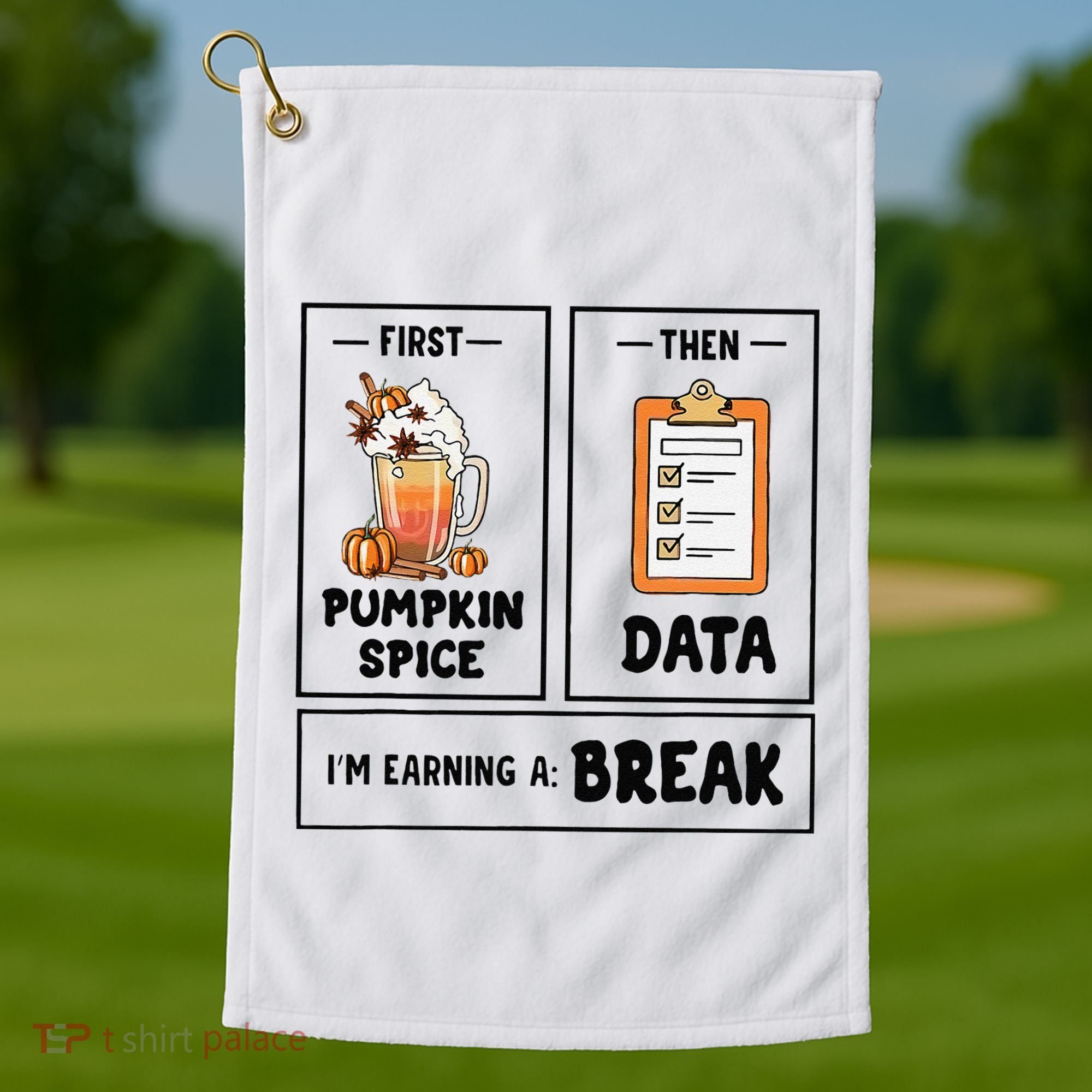 Sped Teacher First Then Behavior Therapist School Psych Golf Towel