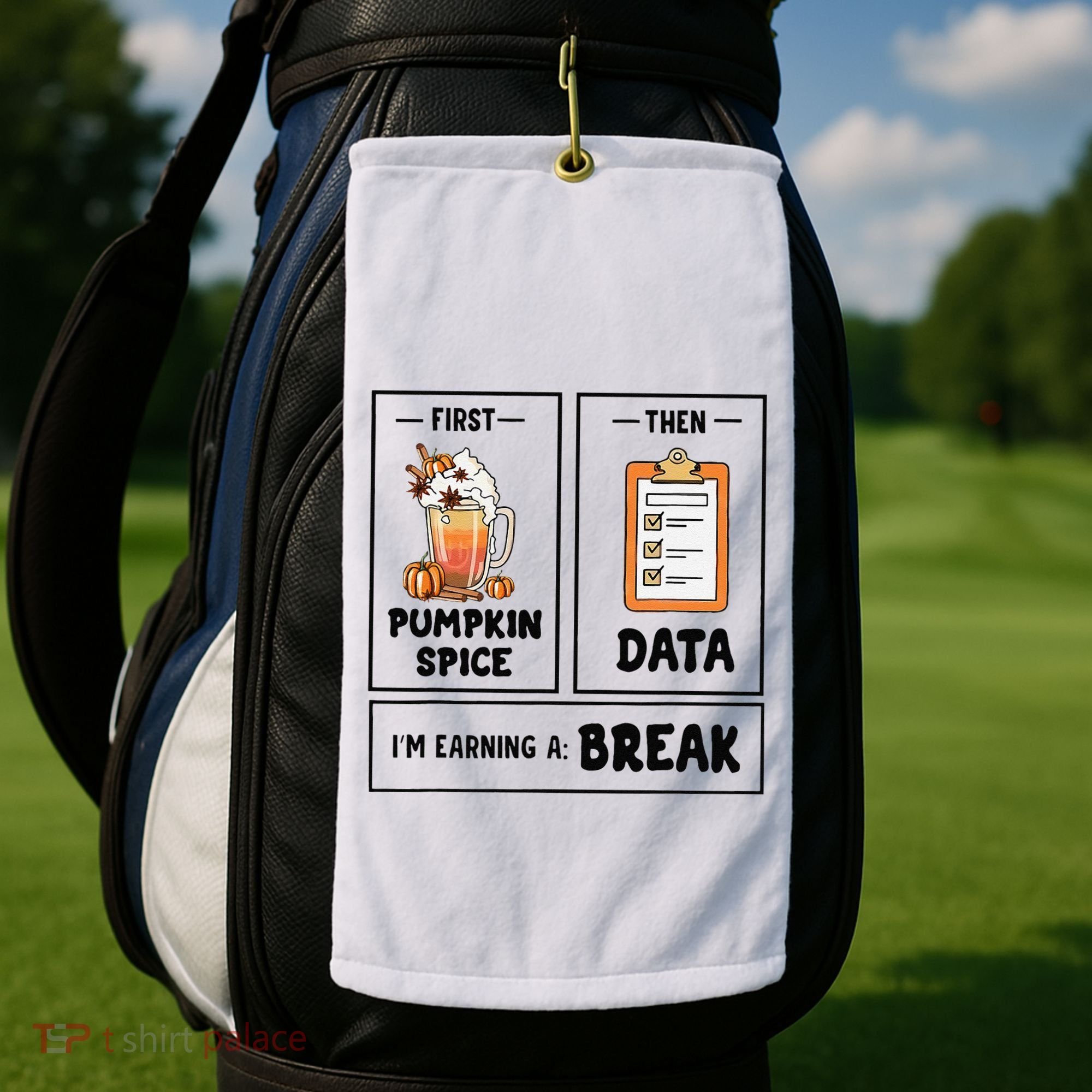 Sped Teacher First Then Behavior Therapist School Psych Golf Towel
