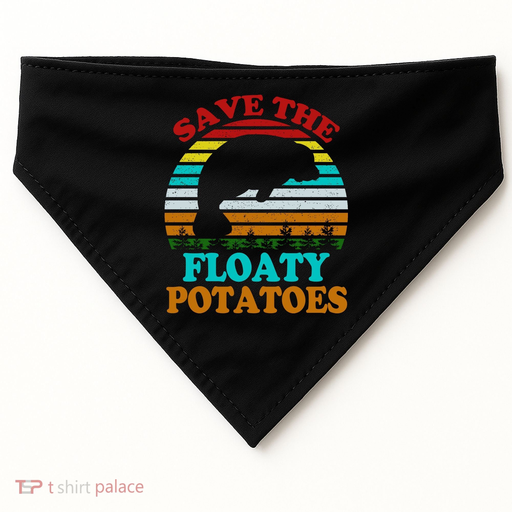 Save The Floaty Potatoes USA-Made Doggie Bandana