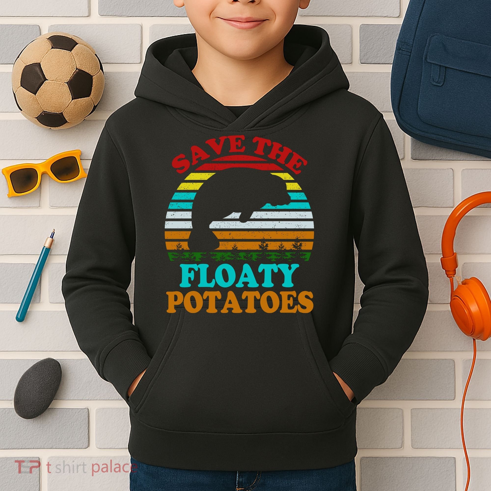 Save The Floaty Potatoes Kids Hoodie