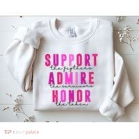 Support The Fighter Admire The Survivor Honor The Taken Cancer Awareness Sweatshirt thumb 2