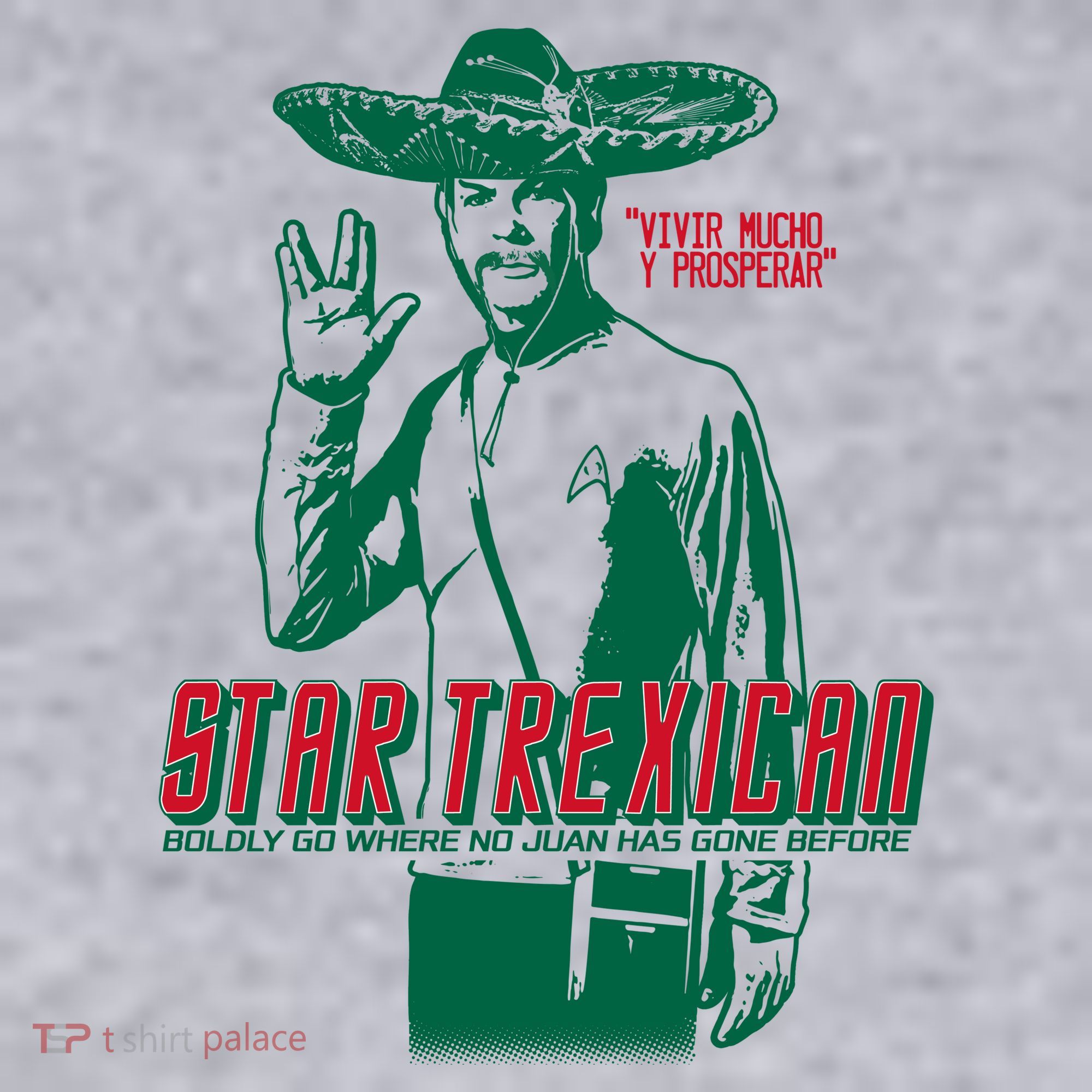 Star Trexican Funny Mexican Parody Prosperar Women's Sweatshirt