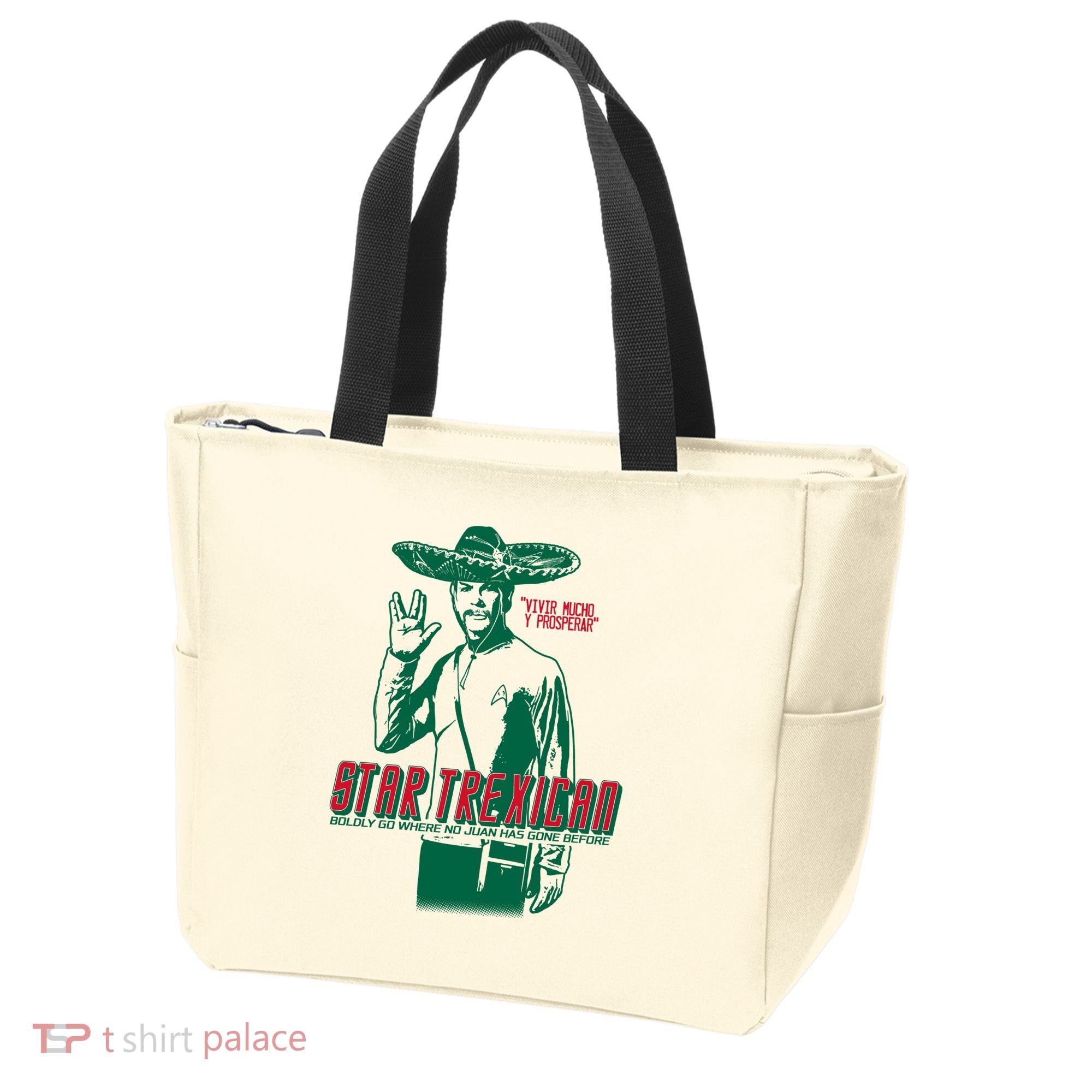Star Trexican Funny Mexican Parody Prosperar Tote Bag