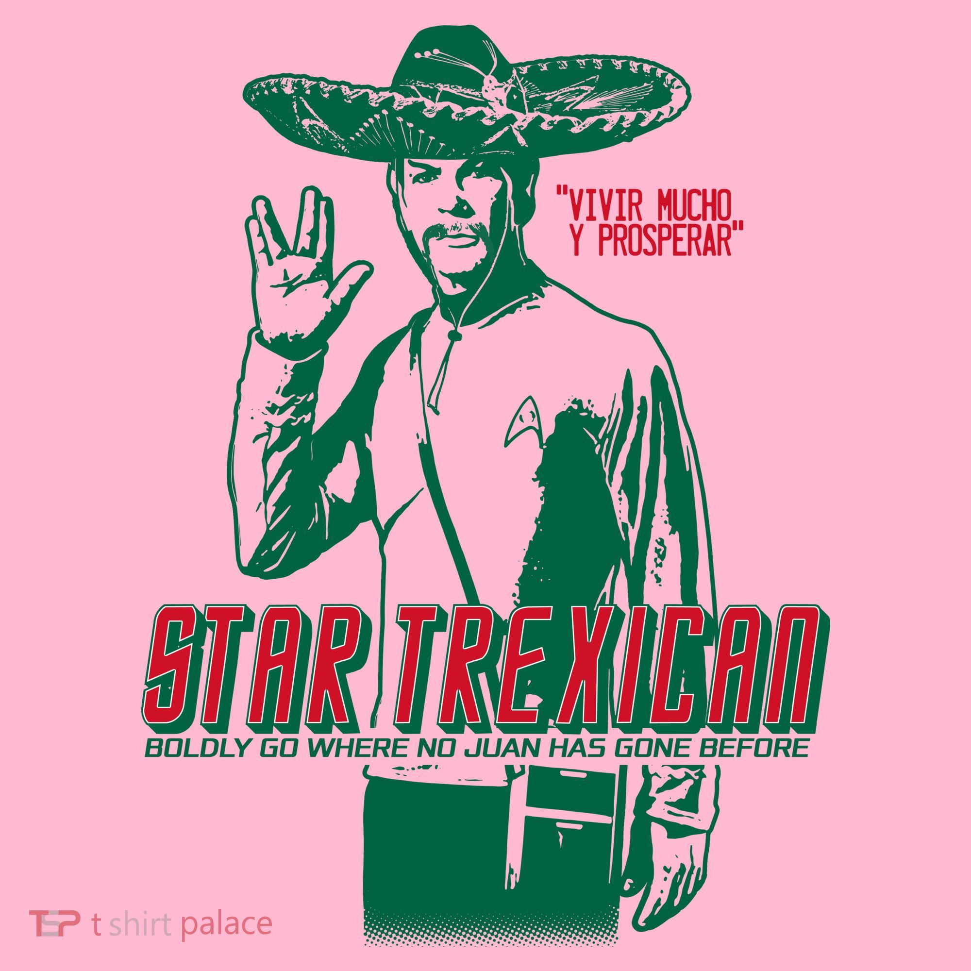 Star Trexican Funny Mexican Parody Prosperar Coaster