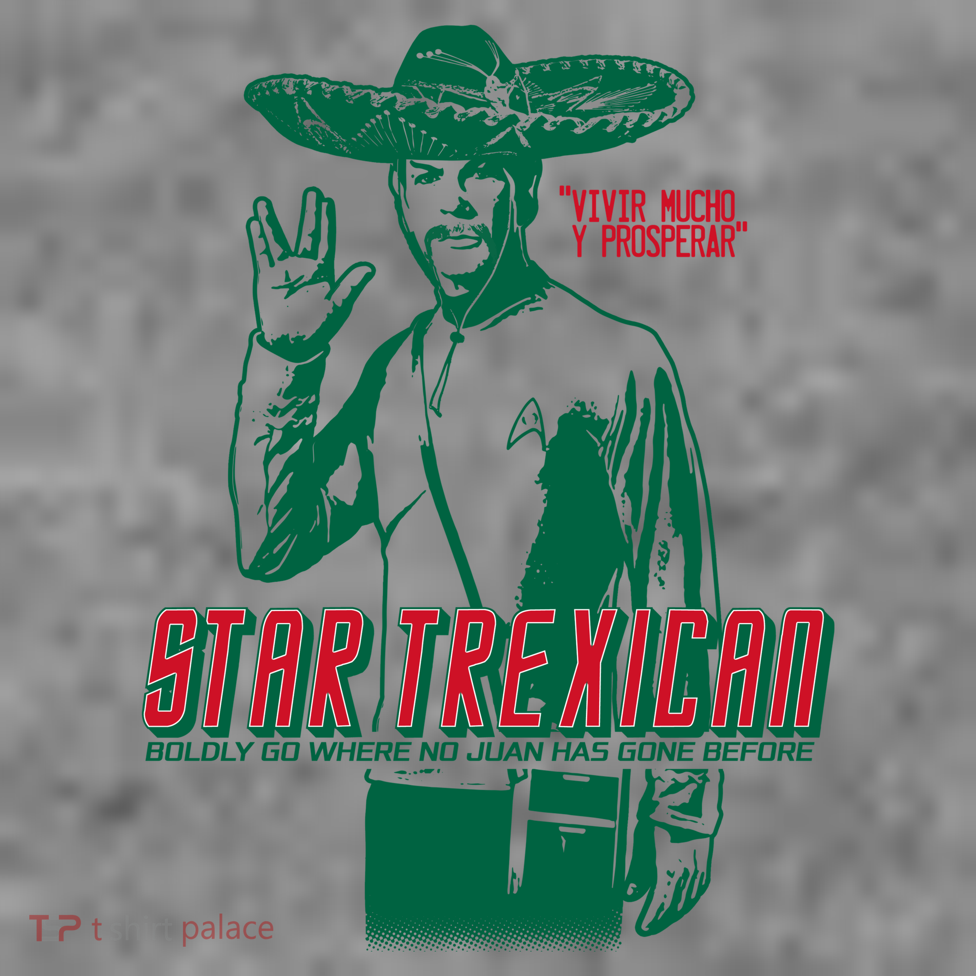 Star Trexican Funny Mexican Parody Prosperar Toddler Hoodie