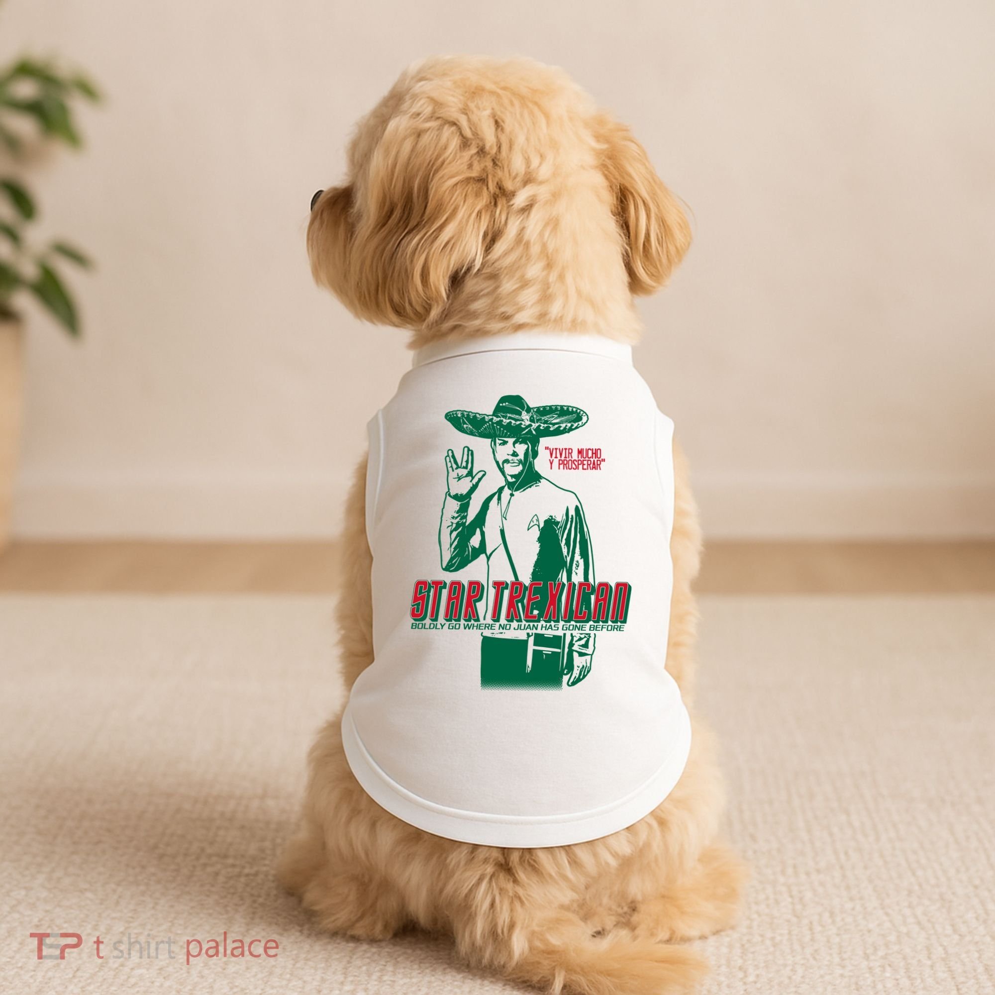 Star Trexican Funny Mexican Parody Prosperar Doggie Tank
