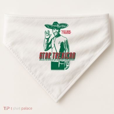 Star Trexican Funny Mexican Parody Prosperar USA-Made Doggie Bandana