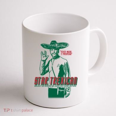Star Trexican Funny Mexican Parody Prosperar Coffee Mug back