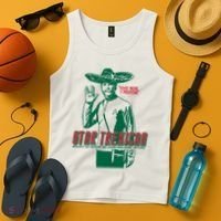 Star Trexican Funny Mexican Parody Prosperar Tank Top thumb 4