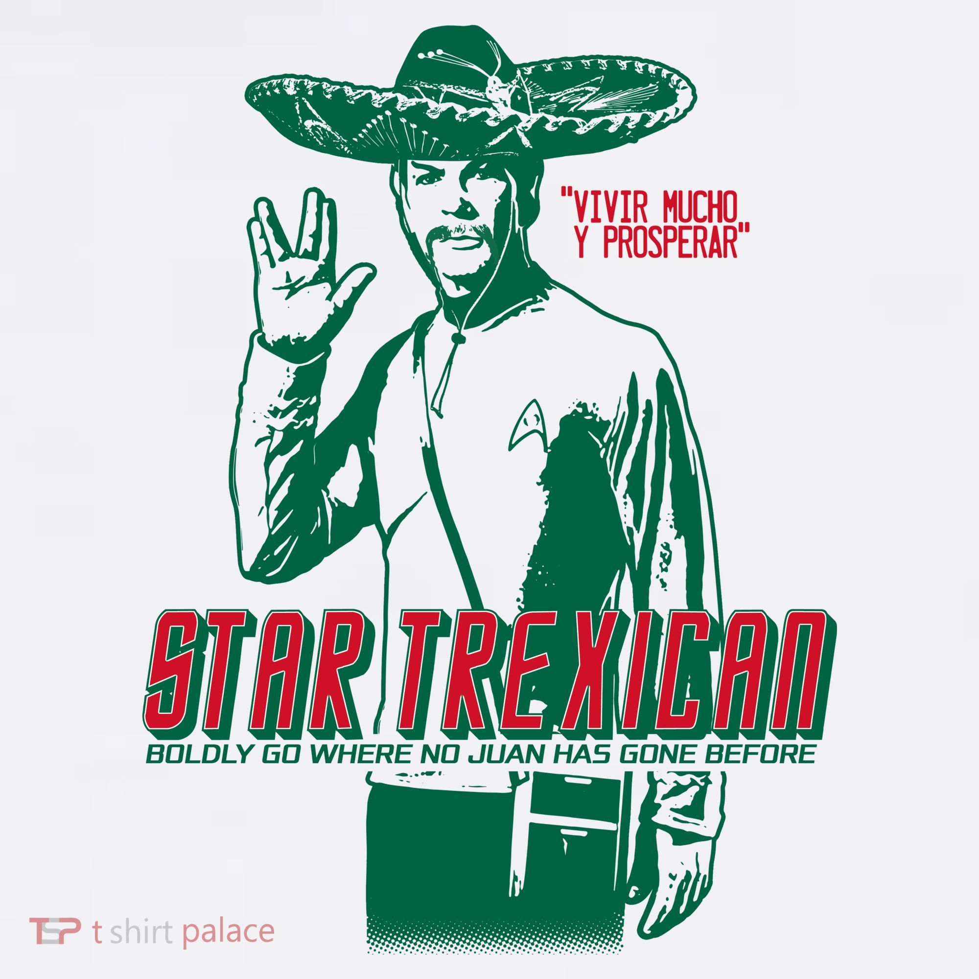 Star Trexican Funny Mexican Parody Prosperar Tank Top