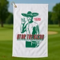 Star Trexican Funny Mexican Parody Prosperar Golf Towel thumb 1