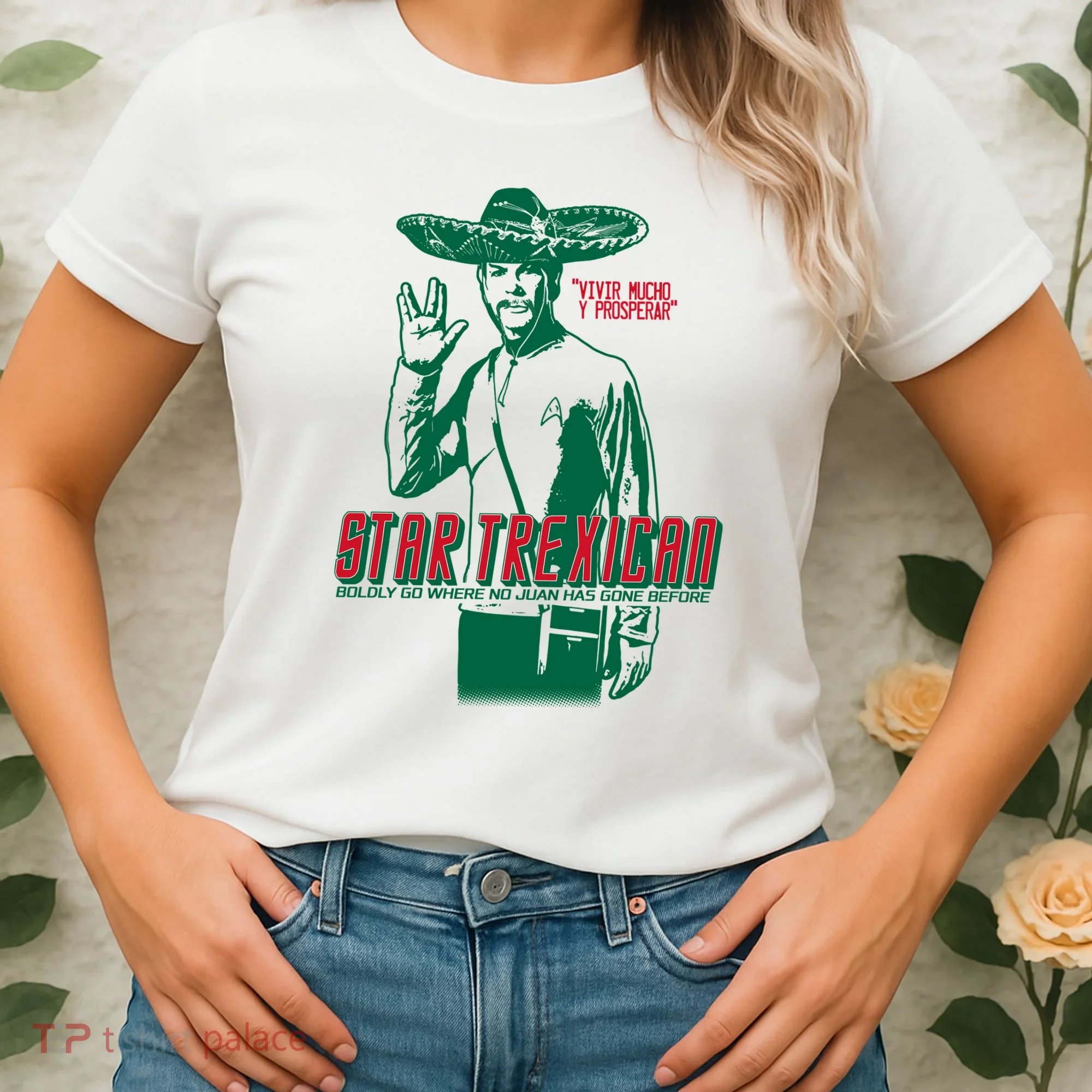 Star Trexican Funny Mexican Parody Prosperar Women's T-Shirt