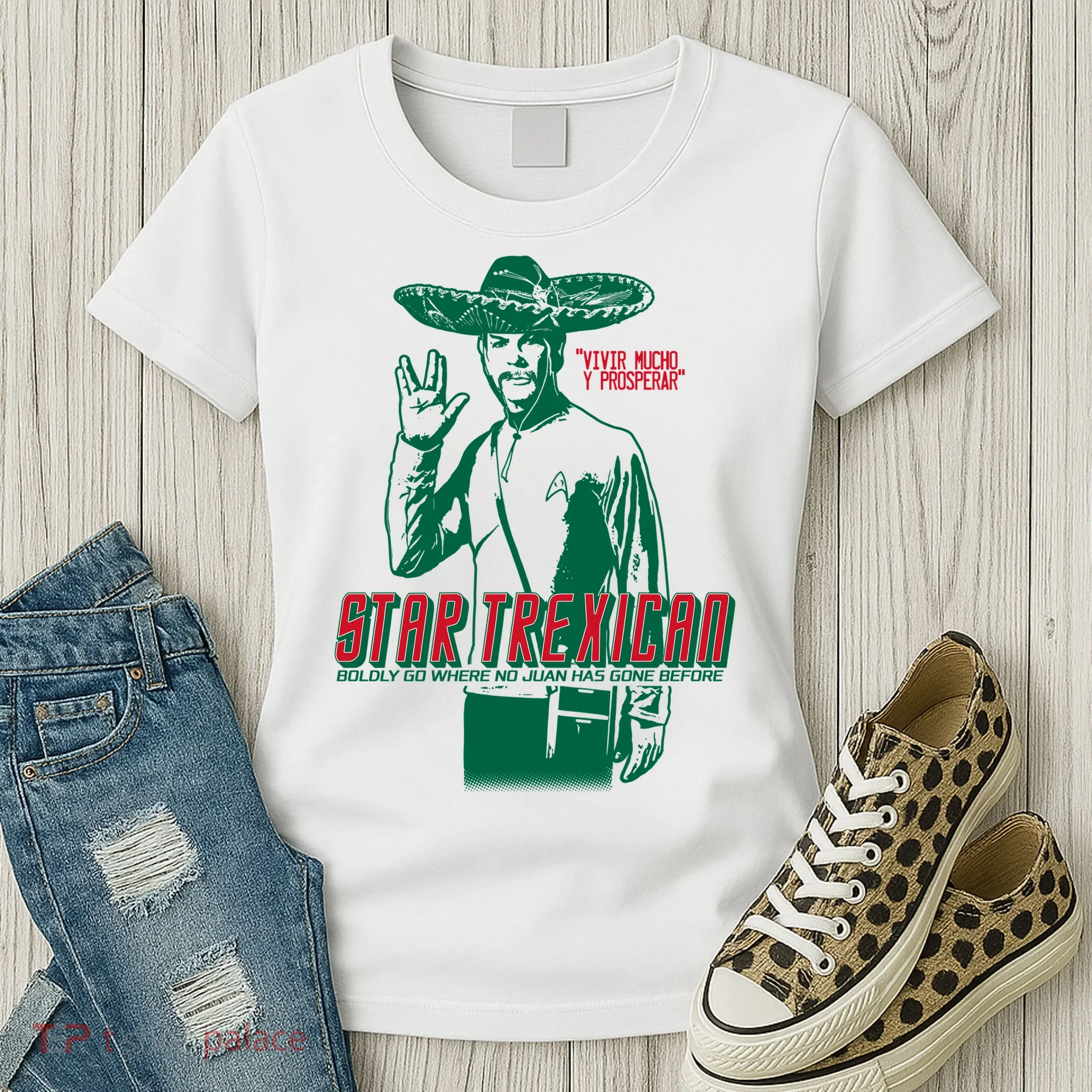 Star Trexican Funny Mexican Parody Prosperar Women's T-Shirt