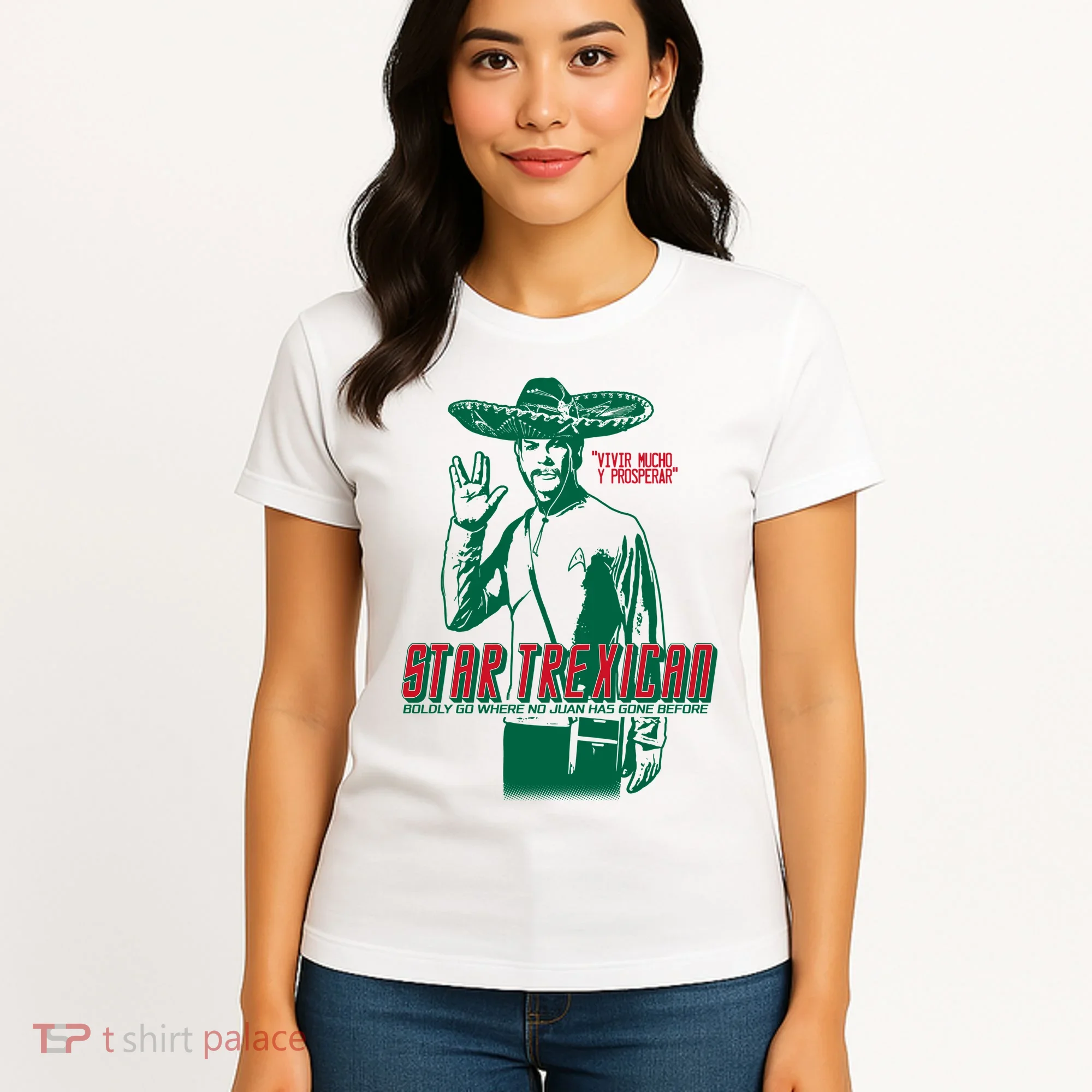 Star Trexican Funny Mexican Parody Prosperar Women's T-Shirt