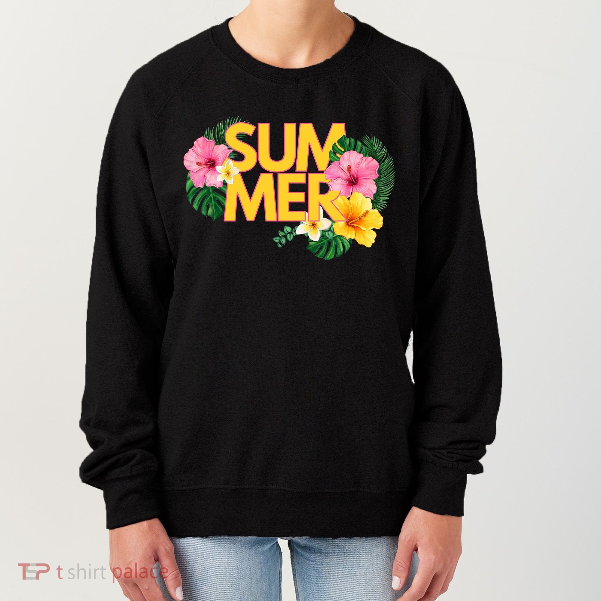 Summer Tropical Floral Women's Sweatshirt