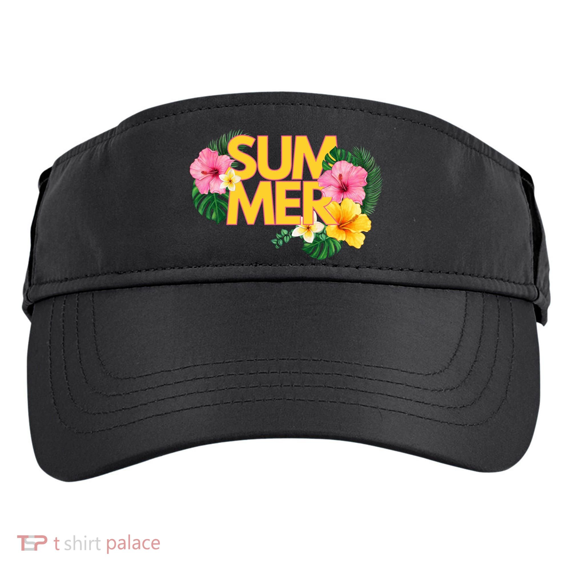 Summer Tropical Floral Adult Drive Performance Visor