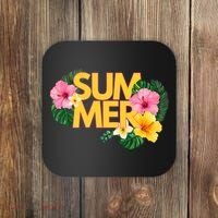 Summer Tropical Floral Coaster thumb 0