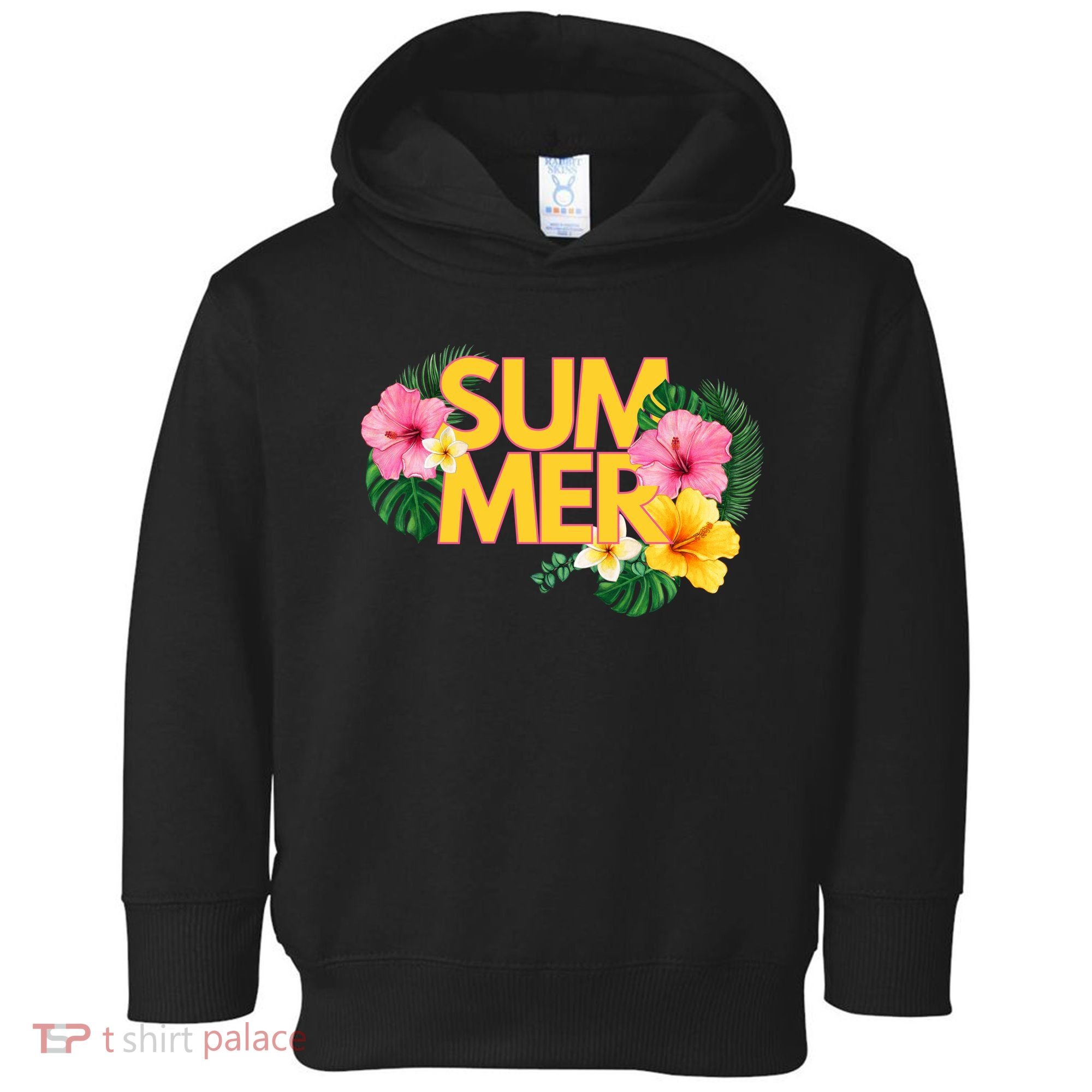 Summer Tropical Floral Toddler Hoodie