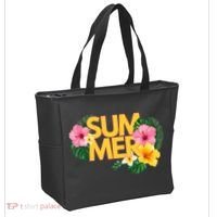 Summer Tropical Floral Tote Bag thumb 2