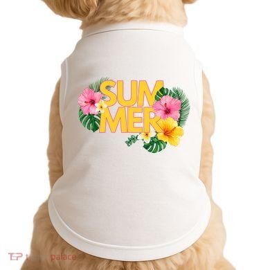 Summer Tropical Floral Doggie Tank