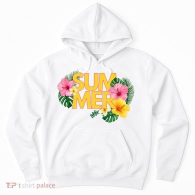 Summer Tropical Floral Hoodie