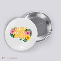 Summer Tropical Floral Button thumb 0