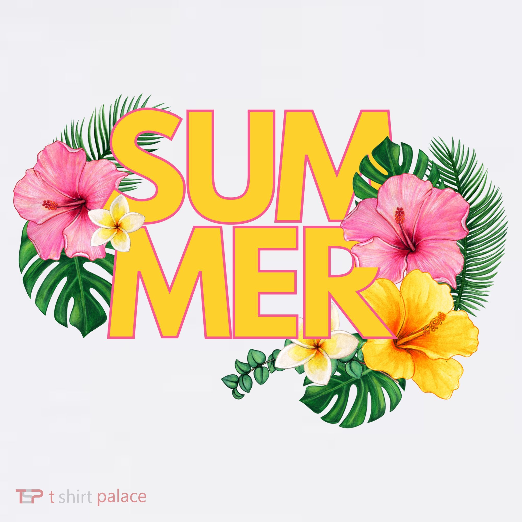 Summer Tropical Floral Button