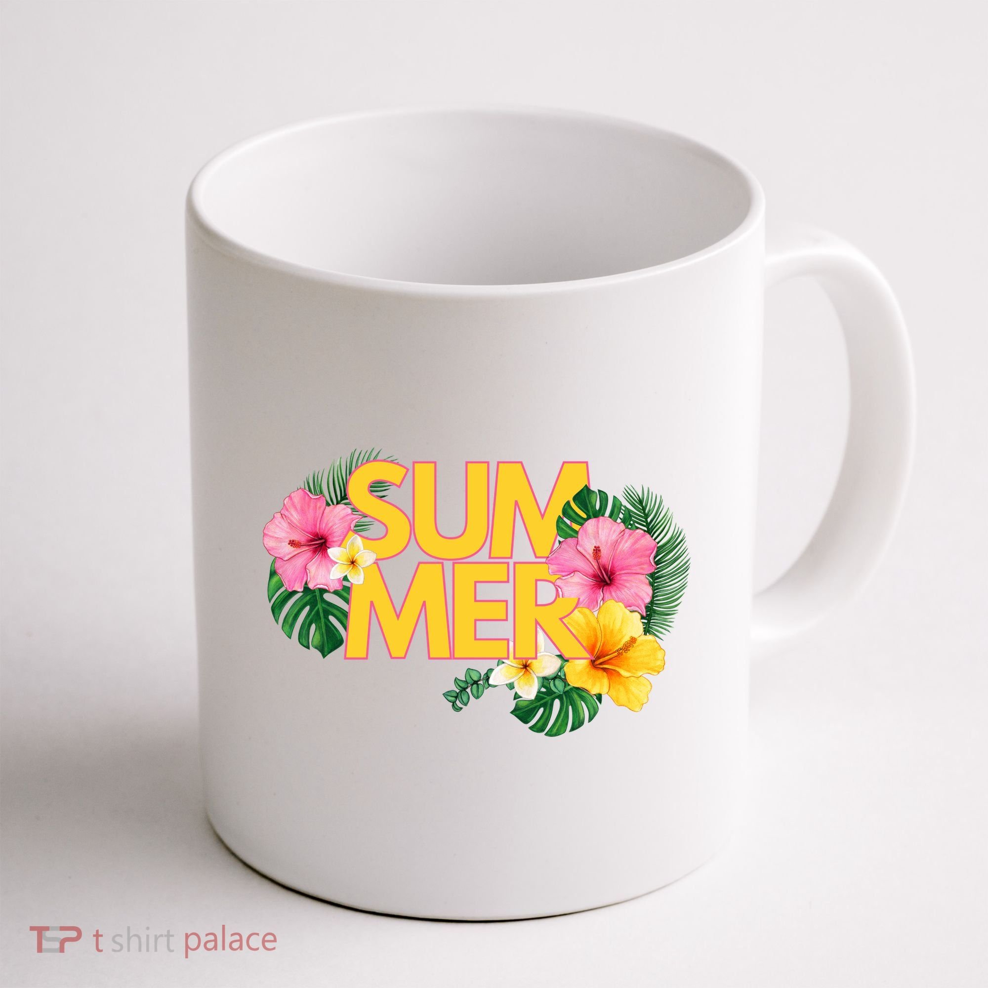 Summer Tropical Floral Coffee Mug