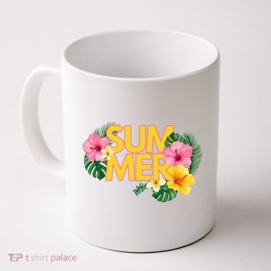 Summer Tropical Floral Coffee Mug