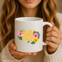 Summer Tropical Floral Coffee Mug thumb 3