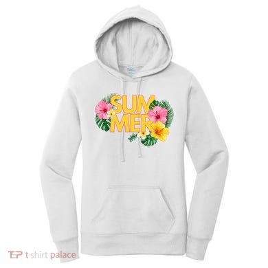 Summer Tropical Floral Women's Hoodie