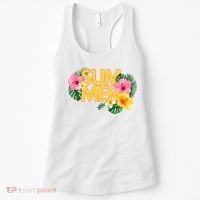 Summer Tropical Floral Women's Tank Top thumb 0