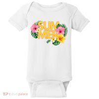 Summer Tropical Floral Baby Bodysuit thumb 0