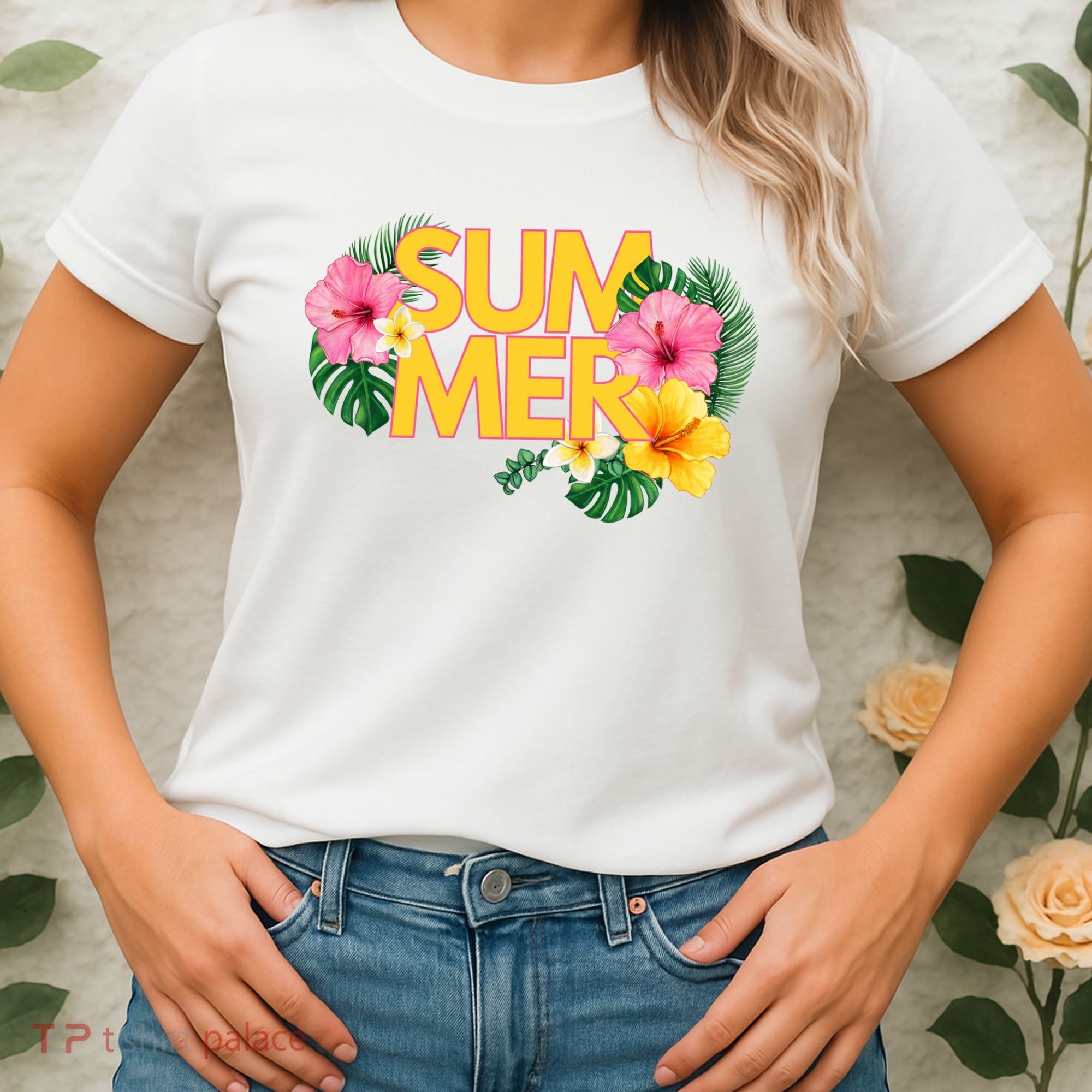Summer Tropical Floral Women's T-Shirt