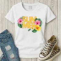 Summer Tropical Floral Women's T-Shirt thumb 3