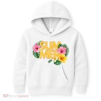 Summer Tropical Floral Kids Hoodie thumb 0
