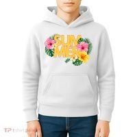 Summer Tropical Floral Kids Hoodie thumb 4