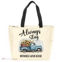 Sunflower Truck Farm Always Stay Humble And Kind Tote Bag thumb 0