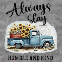 Sunflower Truck Farm Always Stay Humble And Kind Toddler Hoodie thumb 2