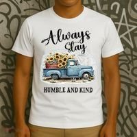 Sunflower Truck Farm Always Stay Humble And Kind T-Shirt thumb 3