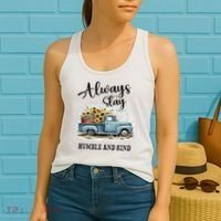 Sunflower Truck Farm Always Stay Humble And Kind Women's Tank Top thumb 2