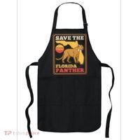 Save The Florida Panther Retro Wildlife Cougar Apron thumb 0