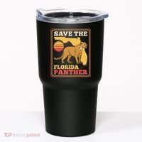 Save The Florida Panther Retro Wildlife Cougar Tumbler thumb 0