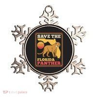 Save The Florida Panther Retro Wildlife Cougar Ornament thumb 0