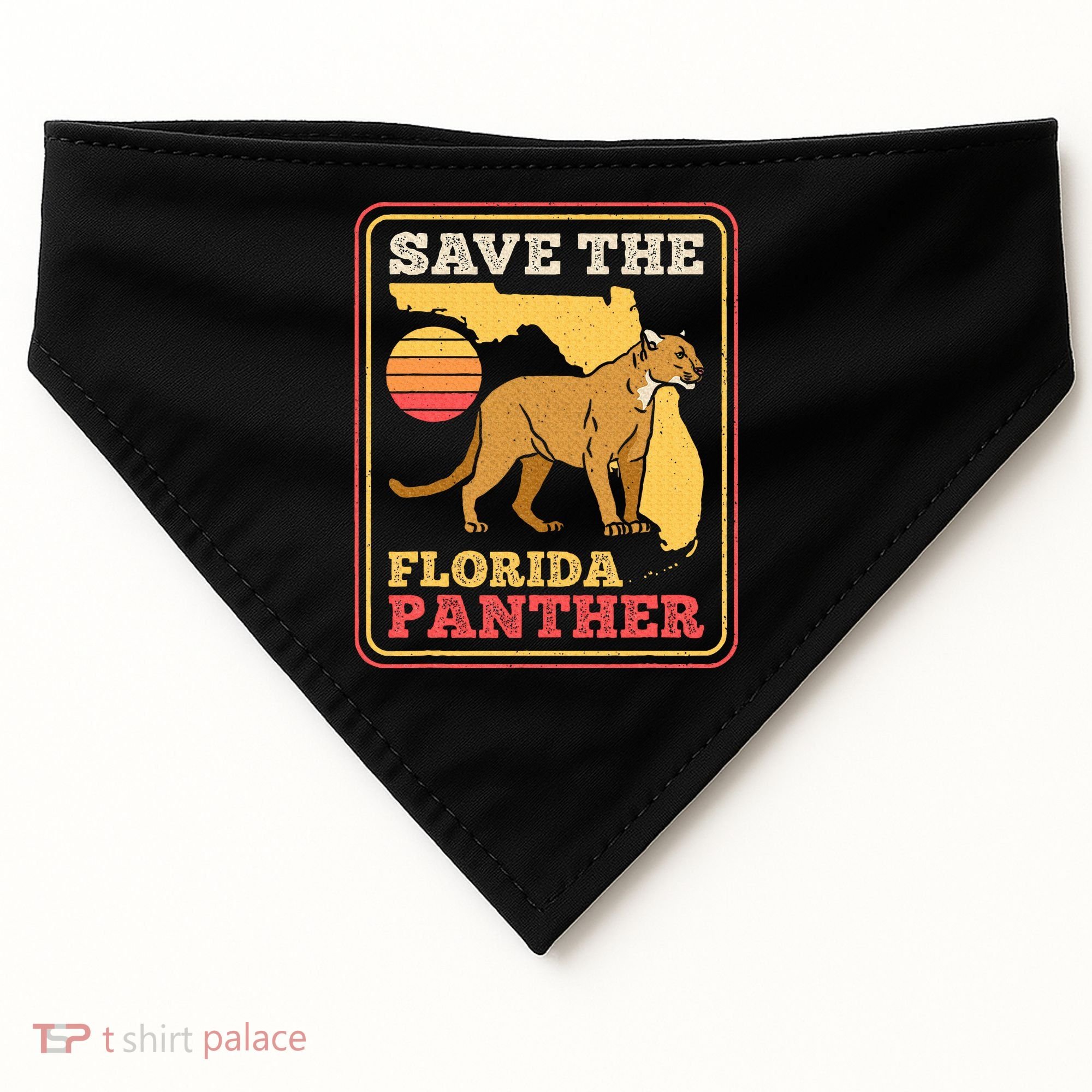 Save The Florida Panther USA-Made Doggie Bandana